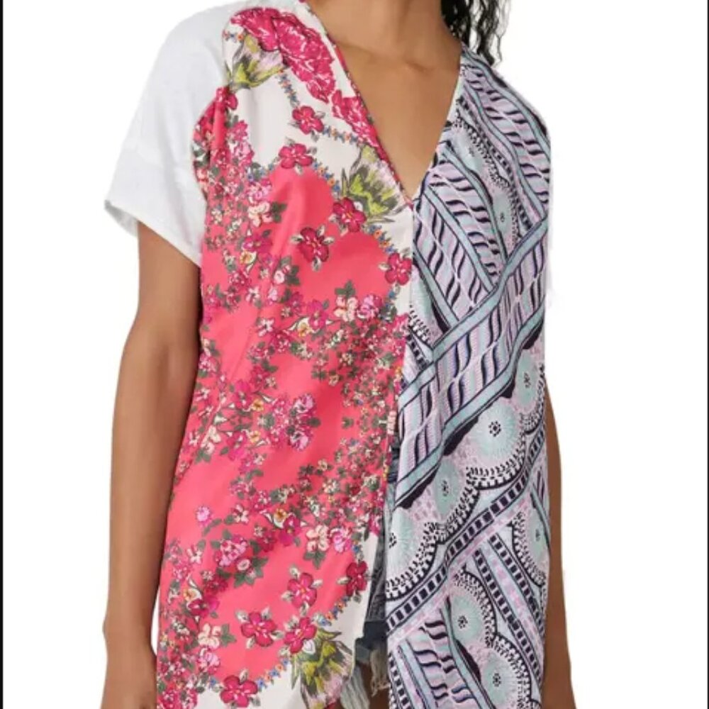 Free People Pick Your Scarf Tunic Top M